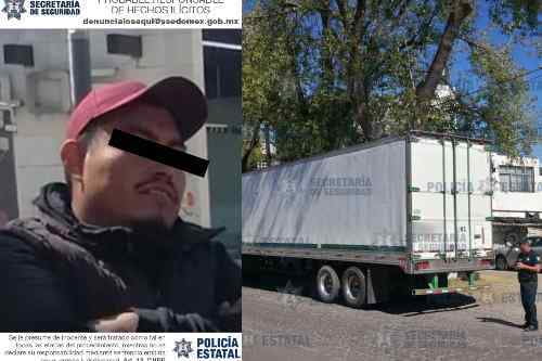 Ubican en Metepec contenedor robado en Tlalnepantla y lo recuperan en Toluca